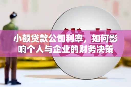 仁和小额贷款公司利率，如何影响个人与企业的财务决策