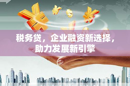 仁和税务贷，企业融资新选择，助力发展新引擎