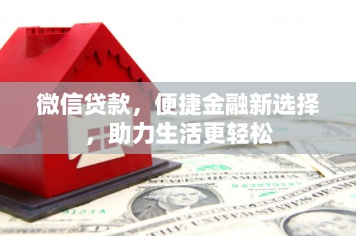 仁和微信贷款，便捷金融新选择，助力生活更轻松