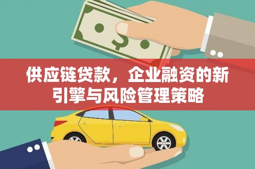 仁和供应链贷款，企业融资的新引擎与风险管理策略