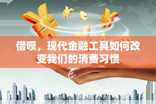仁和借呗，现代金融工具如何改变我们的消费习惯