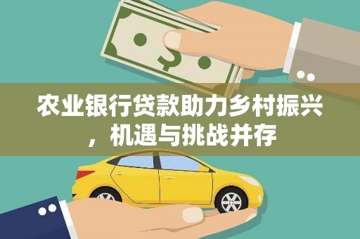 仁和农业银行贷款助力乡村振兴，机遇与挑战并存