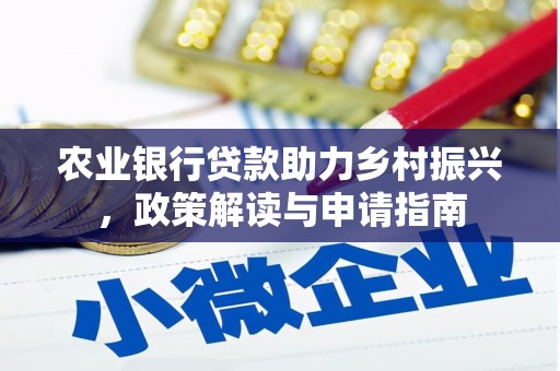 仁和农业银行贷款助力乡村振兴，政策解读与申请指南